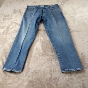 Gap Straight Fit Jeans Mens 38x30 Blue Good Condition Medium Wash Stretch